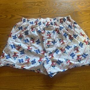 1998 vintage Walt Disney World shorts with Mickey Mouse